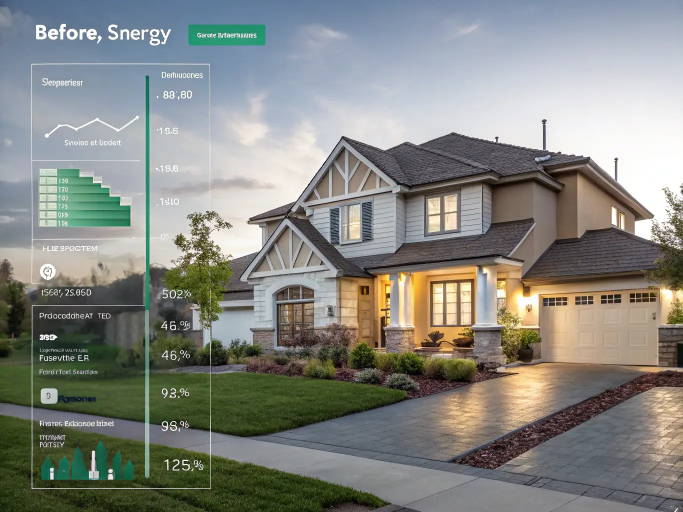 A before-and-after comparison graphic illustrating energy consumption of a pump system with and without a VFD. The 'before' side shows high energy usage, while the 'after' side shows a significant reduction.